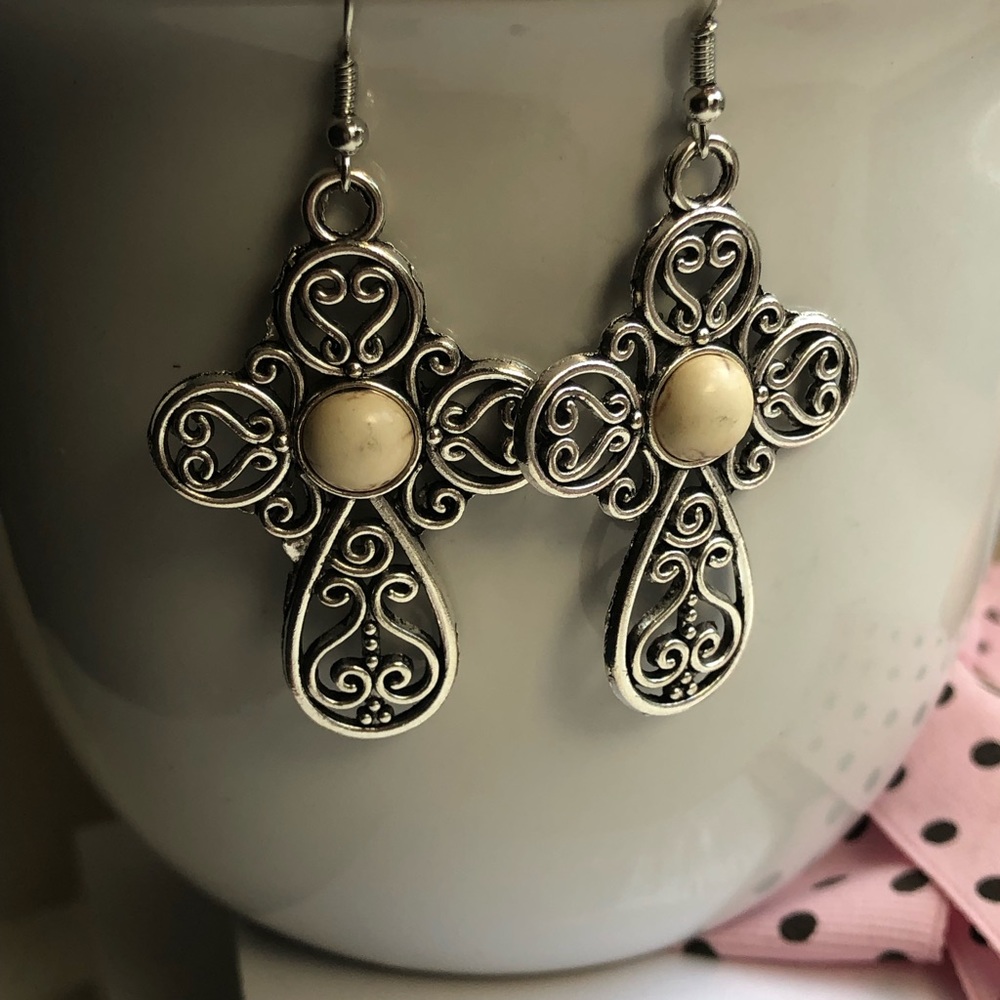 Cross earrings